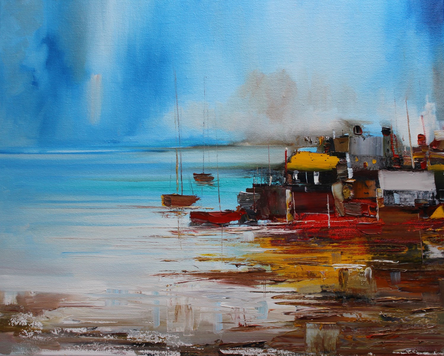 'Harbour Houses' by artist Rosanne Barr